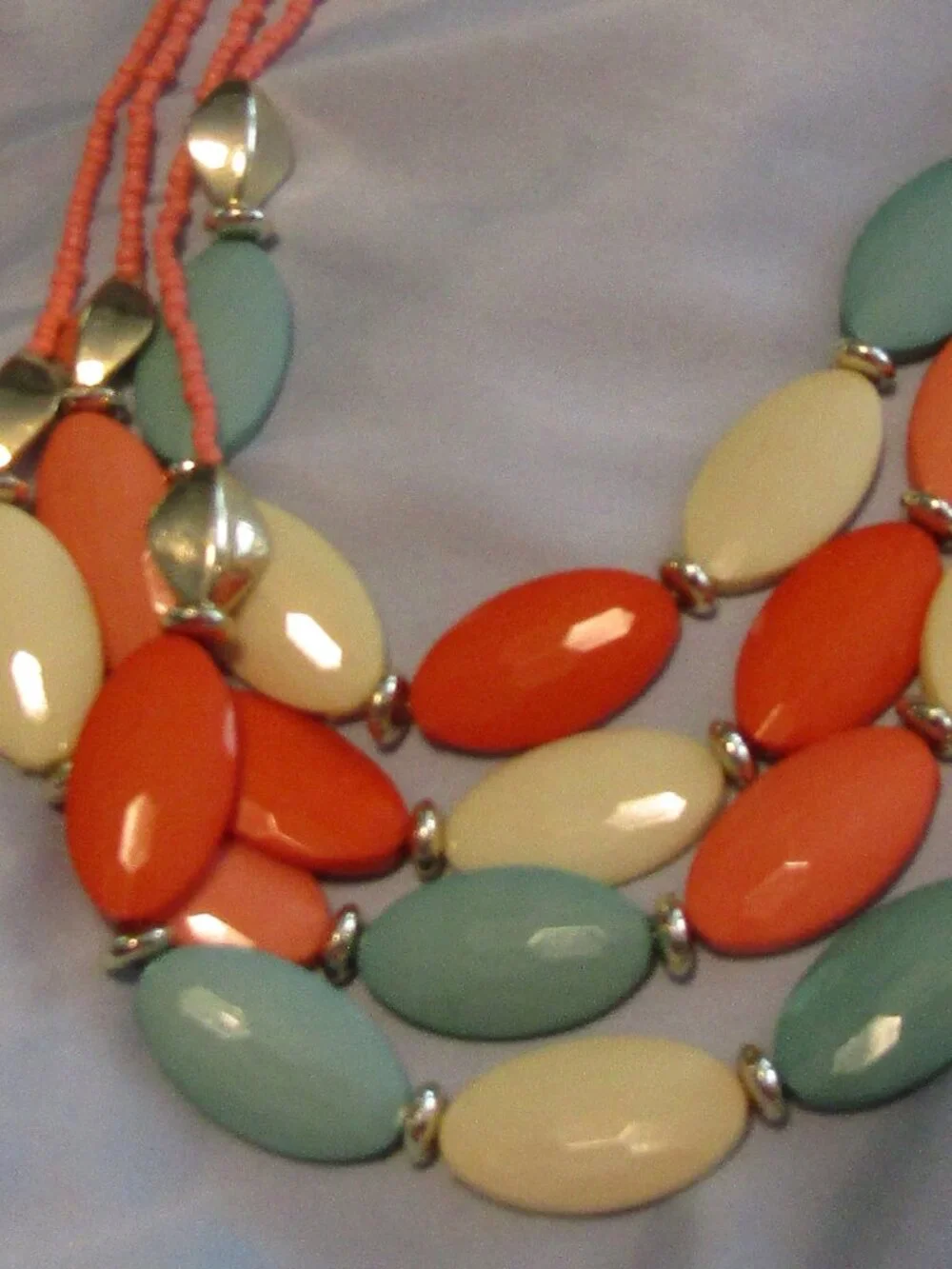 Lot Turquoise & Coral 8 Piece Costume Jewelry 2 Necklaces 3 Earrings 3 Bracelets